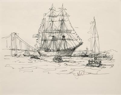 John Stobart Tall Ship Study 3