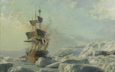 John Stobart The Whaling Bark Charles W Morgan