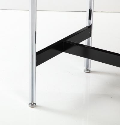 John Stuart 1970s Brazilian Rosewood And Steel Desk Dining Table By John Stuart