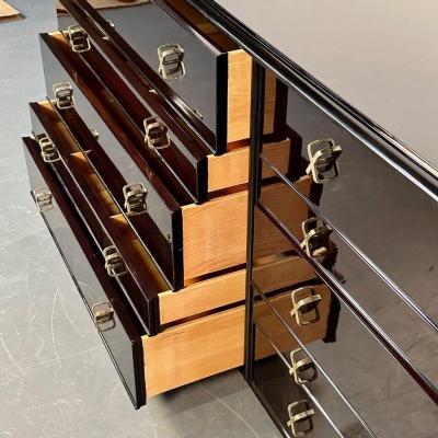 John Stuart Compatible Pair Mid Century Modern Dressers Chests by Paul Frankl John Stuart