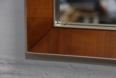 John Stuart John Stuart Brass And Walnut Wall Mirror