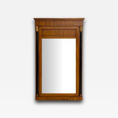 John Stuart John Stuart Empire Style Stained Wood Giltwood Wall Mirror USA 1950s