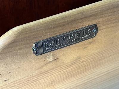 John Stuart John Stuart Mid century Three Door Mahogany Cabinet Sideboard Credenza