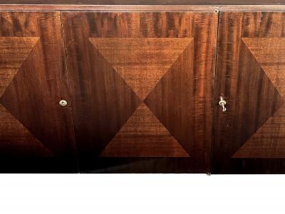 John Stuart John Stuart Mid century Three Door Mahogany Cabinet Sideboard Credenza