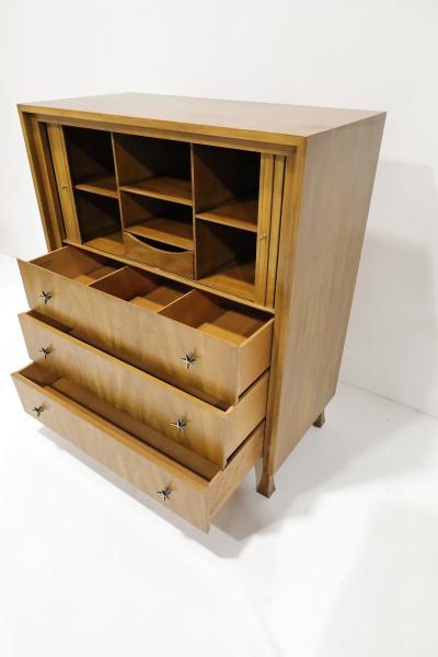 John Stuart John Stuart for Widdicomb Chest of Drawers with Tambour Doors