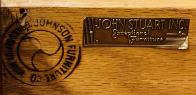 John Stuart Mid Century Modern Chest Desk John Stuart Paul Frankl Design