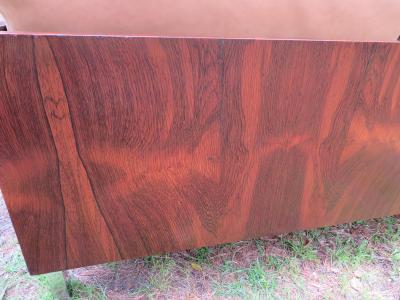 John Stuart Outrageous Milo Baughman Style Rosewood Chrome Case Sofa John Stuart