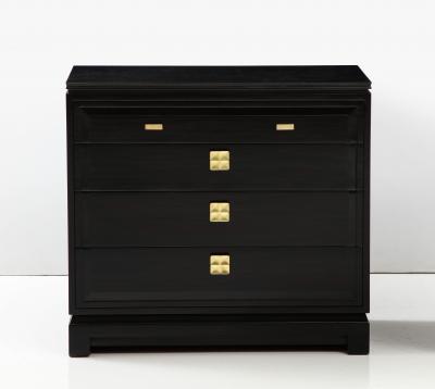 John Stuart Pair of 1960s John Stuart Ebonized Dressers 