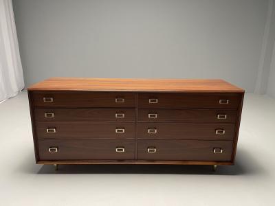 John Stuart Paul Frankl John Stuart Mid Century Modern Dresser Walnut Brass USA 1950s