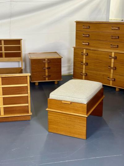 John Stuart Rare Mid Century Modern Paul Frankl for John Stuart Complete 1950s Bedroom Set