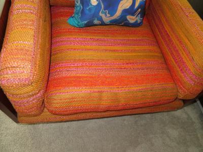 John Stuart Spectacular Pair Milo Baughman Style Rosewood Cube Lounge Chairs by John Stuart