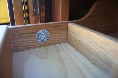 John Stuart Two Tone Highboy Dresser by John Stuart