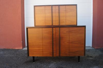 John Stuart Two Tone Highboy Dresser by John Stuart