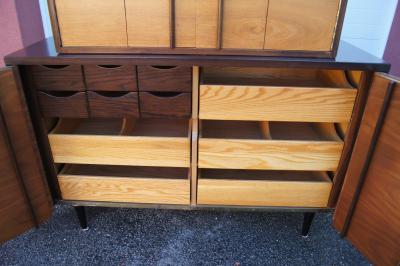 John Stuart Two Tone Highboy Dresser by John Stuart