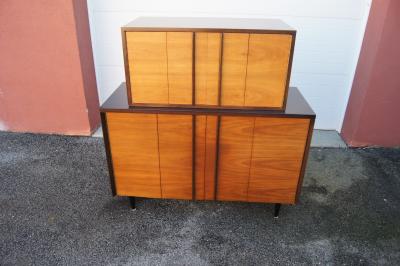 John Stuart Two Tone Highboy Dresser by John Stuart
