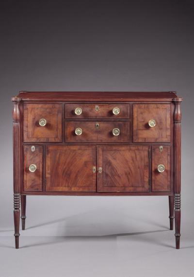 John Thomas Seymour DIMINUTIVE FEDERAL SIDEBOARD EN SUITE WITH 183