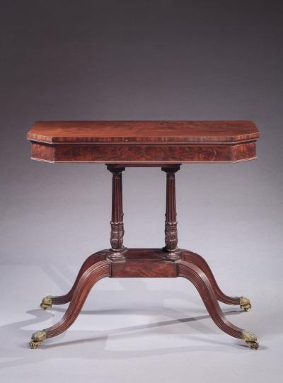 John Thomas Seymour FEDERAL CARD TABLE EN SUITE WITH 182