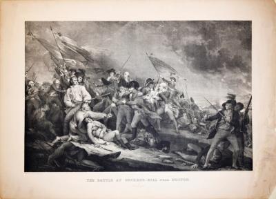 John Trumbull JOHN TRUMBULL 1756 1843 THE BATTLE AT BUNKERS HILL NEAR BOSTON