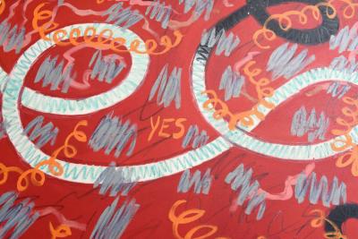 John Tweddle Mid Century American Monumental Acrylic on Canvas