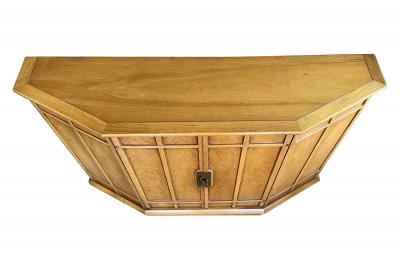 John Van Koert An American 1960s Tri front Walnut 2 Door Cabinet by John Van Koert for Drexel