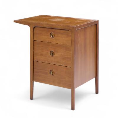 John Van Koert John Van Koert for Drexel Counterpoint Mid Century Walnut Nightstand