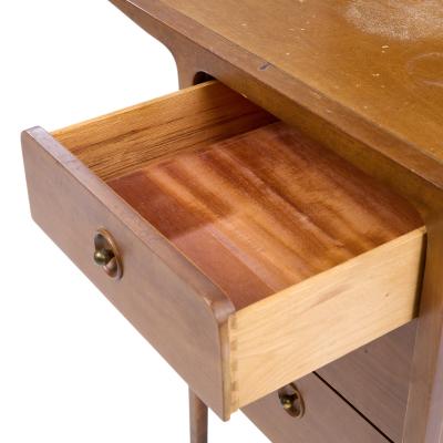 John Van Koert John Van Koert for Drexel Counterpoint Mid Century Walnut Nightstand