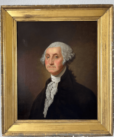 John Vanderlyn Portrait of George Washington after the Athanaeum Portrait