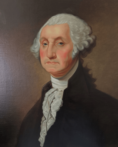 John Vanderlyn Portrait of George Washington after the Athanaeum Portrait