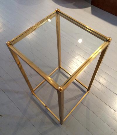 John Vesey A Brass Side Table by John Vesey