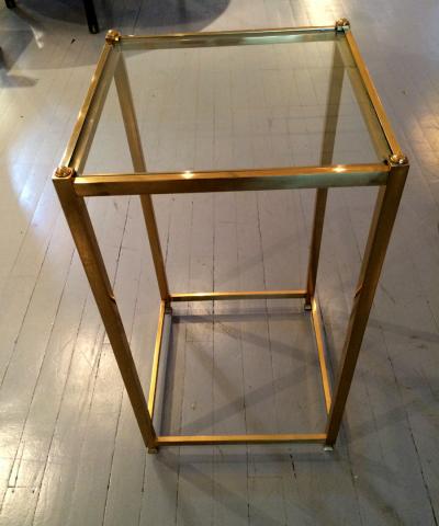 John Vesey A Brass Side Table by John Vesey
