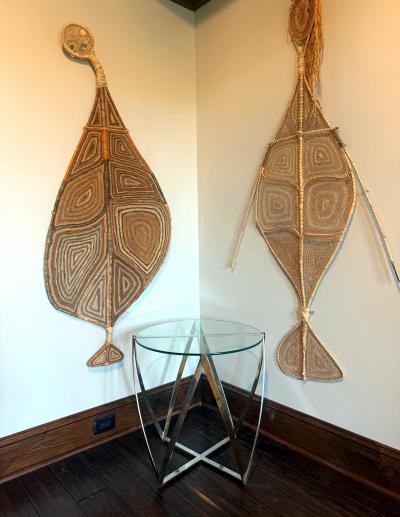 John Vesey Barrel Form Brass Accent Side Table by John Vesey