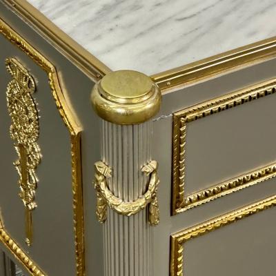John Vesey Hollywood Regency John Vessey Style Steel Nightstands End Tables Bronze COM