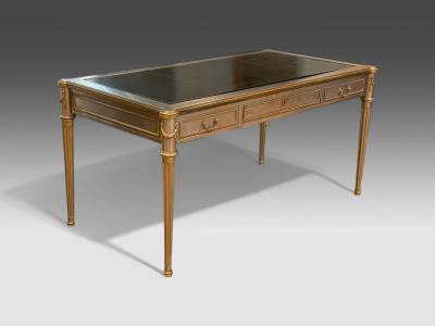 John Vesey John Vesey Louis XVI Style Steel Bronze Rare Writing Desk USA 1960s