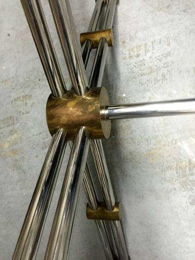 John Vesey Rare Brass and Chrome Table by John Vesey