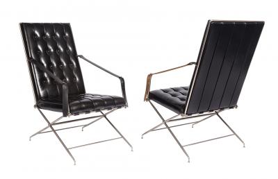 John Vesey Rare Pair of Napoleonic Campaign Chairs John Vesey