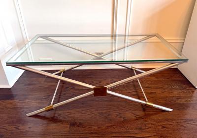 John Vesey Rare X leg Coffee Table V 41 by John Vesey