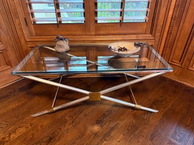 John Vesey Rare X leg Coffee Table V 41 by John Vesey
