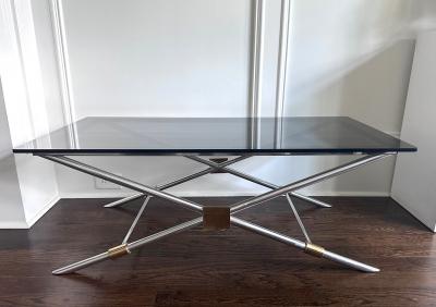 John Vesey Rare X leg Coffee Table by John Vesey