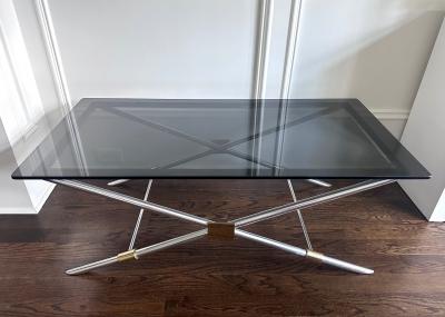 John Vesey Rare X leg Coffee Table by John Vesey