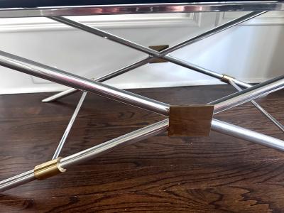 John Vesey Rare X leg Coffee Table by John Vesey