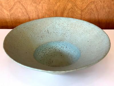 John Ward Ceramic Bowl with Flanged Rim by John Ward