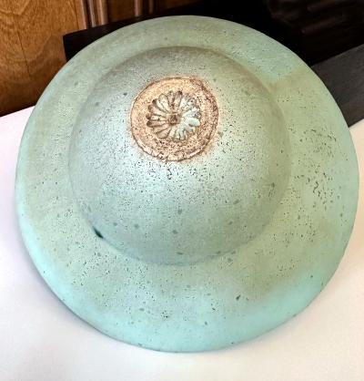 John Ward Ceramic Bowl with Flanged Rim by John Ward