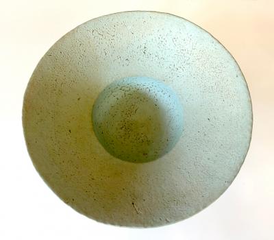 John Ward Ceramic Bowl with Flanged Rim by John Ward