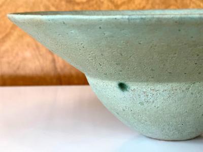 John Ward Ceramic Bowl with Flanged Rim by John Ward