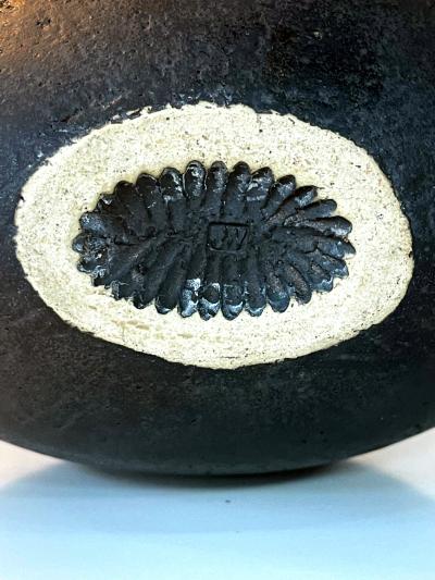 John Ward Ceramic Oval Vessel by British Studio Potter John Ward