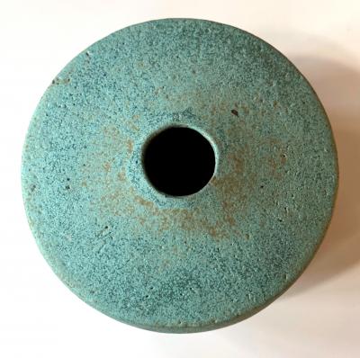 John Ward Ceramic Vase with Green Glaze by John Ward
