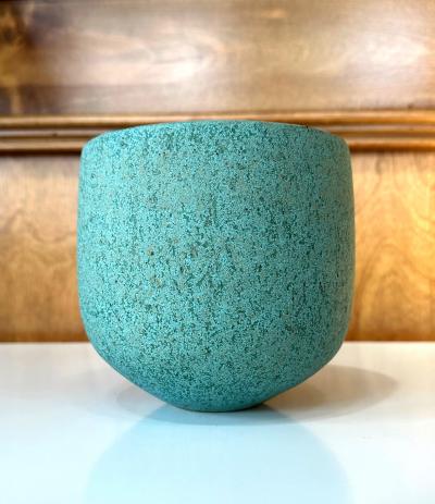 John Ward Ceramic Vase with Green Glaze by John Ward