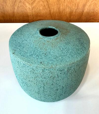 John Ward Ceramic Vase with Green Glaze by John Ward