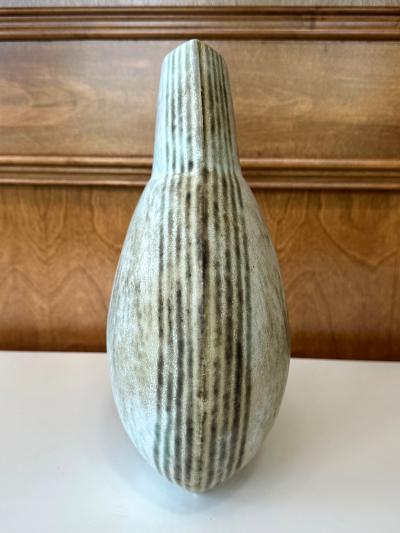 John Ward Large Ceramic Vase with Banded Glaze by John Ward