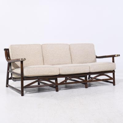 John Wisner John Wisner for Ficks Reed Mid Century Bamboo Sofa